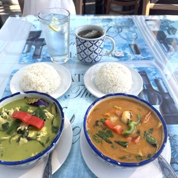 Siamese Garden - Emerald Chicken & Golden Shrimp Curry dishes. - Thai Near Me - Marina Del Rey, California Siamese Garden - Emerald Chicken & Golden Shrimp Curry dishes. - Thai Near Me - Marina Del Rey, California