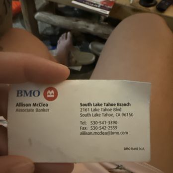 BMO Bank - Her business card - Banks & Credit Unions Near Me - Tahoe City, California BMO Bank - Her business card - Banks & Credit Unions Near Me - Tahoe City, California