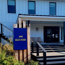 Exterior outside entrance of Fire Island Beach House - Ocean Beach, New York Exterior outside entrance of Fire Island Beach House - Ocean Beach, New York