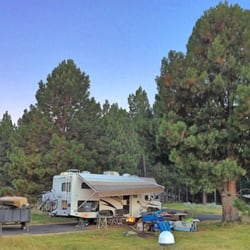 Eagle Lake Campgrounds & Marina - 2012-07-15: waterfront site @ Merrill