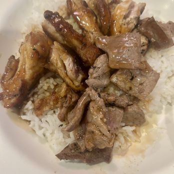 Aloha Specialties - Combination Bowl (chicken & beef) with teriyaki sauce $8.25 - Hawaiian Near Me - Las Vegas, Nevada