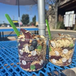 Berry Divine Acai Bowls - The Vortex with almonds