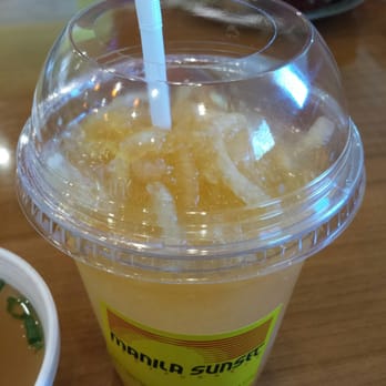 Manila Sunset - Iced melon drink shredded cantaloupe melons sweetened to perfection :) - Filipino Near Me - Rancho Cucamonga, California Manila Sunset - Iced melon drink shredded cantaloupe melons sweetened to perfection :) - Filipino Near Me - Rancho Cucamonga, California