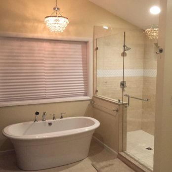 Terrapin Tile - a bathtub and shower in a bathroom - Tiling Near Me - Ithaca, New York