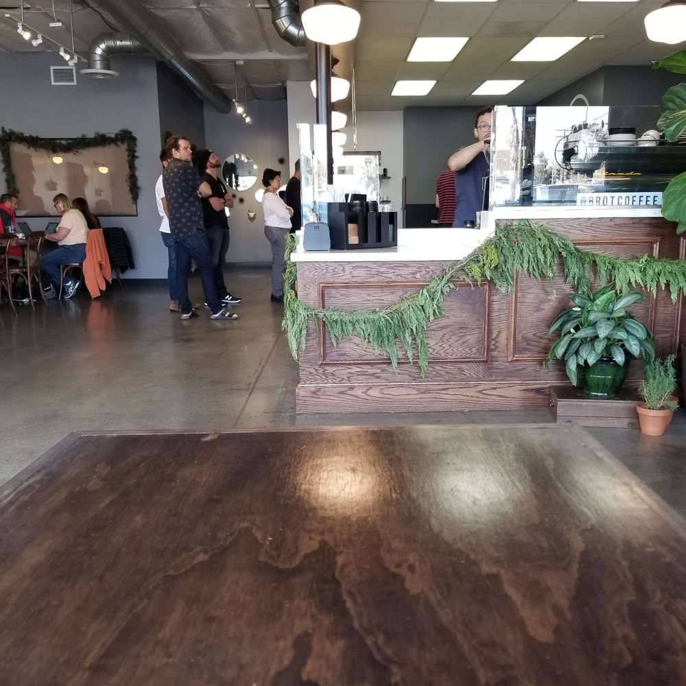 Brot Coffee - from the window side - Coffee & Tea Near Me - Orange, California