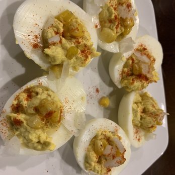 Social Kitchen + Bar - Hatch eggs that had NO hatch chilies? - Lounges Near Me - Santa Fe, New Mexico