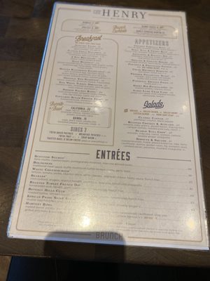 Menu photo 3 The Henry Los Angeles, CA Menu photo 3 The Henry Los Angeles, CA