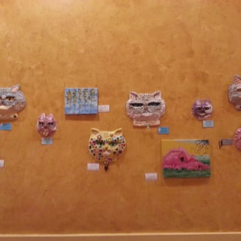 Bill's Pizza - Cute kitty masks made by a local artist for sale at Bill's Pizza - Pizza Near Me - Prescott, Arizona