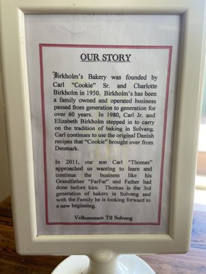 Menu photo 5 Birkholm's Bakery & Cafe Solvang, CA