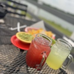 La Feria Mexican Restaurant - A table with a view and some overly sweet drinks!