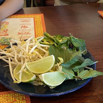 Pho 99 - a plate of noodles and limes - Vietnamese Near Me - Brooklyn Park, Minnesota