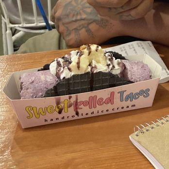 Sweet Rolled Tacos - Blueberry Cheesecake - Ice Cream & Frozen Yogurt Near Me - Garden Grove, California