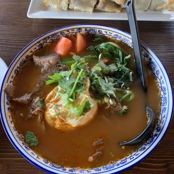Northern Cafe - F5. Tomato Beef Noodle Soup with Pan Fried Egg - Chinese Near Me - Irvine, California Northern Cafe - F5. Tomato Beef Noodle Soup with Pan Fried Egg - Chinese Near Me - Irvine, California