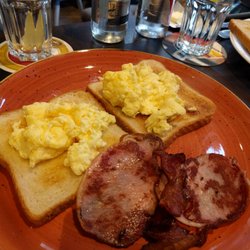 Blue Lady Pub - #yum. Awesome breakfast, pleasant surprise to find a British pub in the middle of tge mix in Antibes!