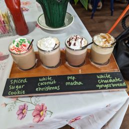 Coffee Flight!! I'd come here just for this & their Jacks = Powdered Sugar Beignets:) Coffee Flight!! I'd come here just for this & their Jacks = Powdered Sugar Beignets:)
