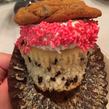 Batter & Dough Baking Company - Chocolate chip cookie on top of chocolate chip batter cupcake - Desserts Near Me - Bridgeville, Pennsylvania Batter & Dough Baking Company - Chocolate chip cookie on top of chocolate chip batter cupcake - Desserts Near Me - Bridgeville, Pennsylvania