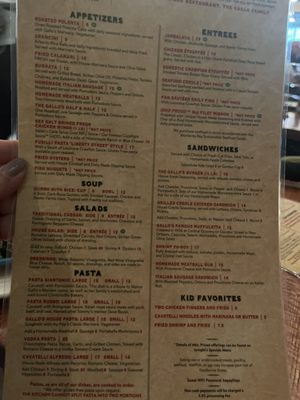 Menu photo 2 Gallo's Kitchen + Bar Columbus, OH
