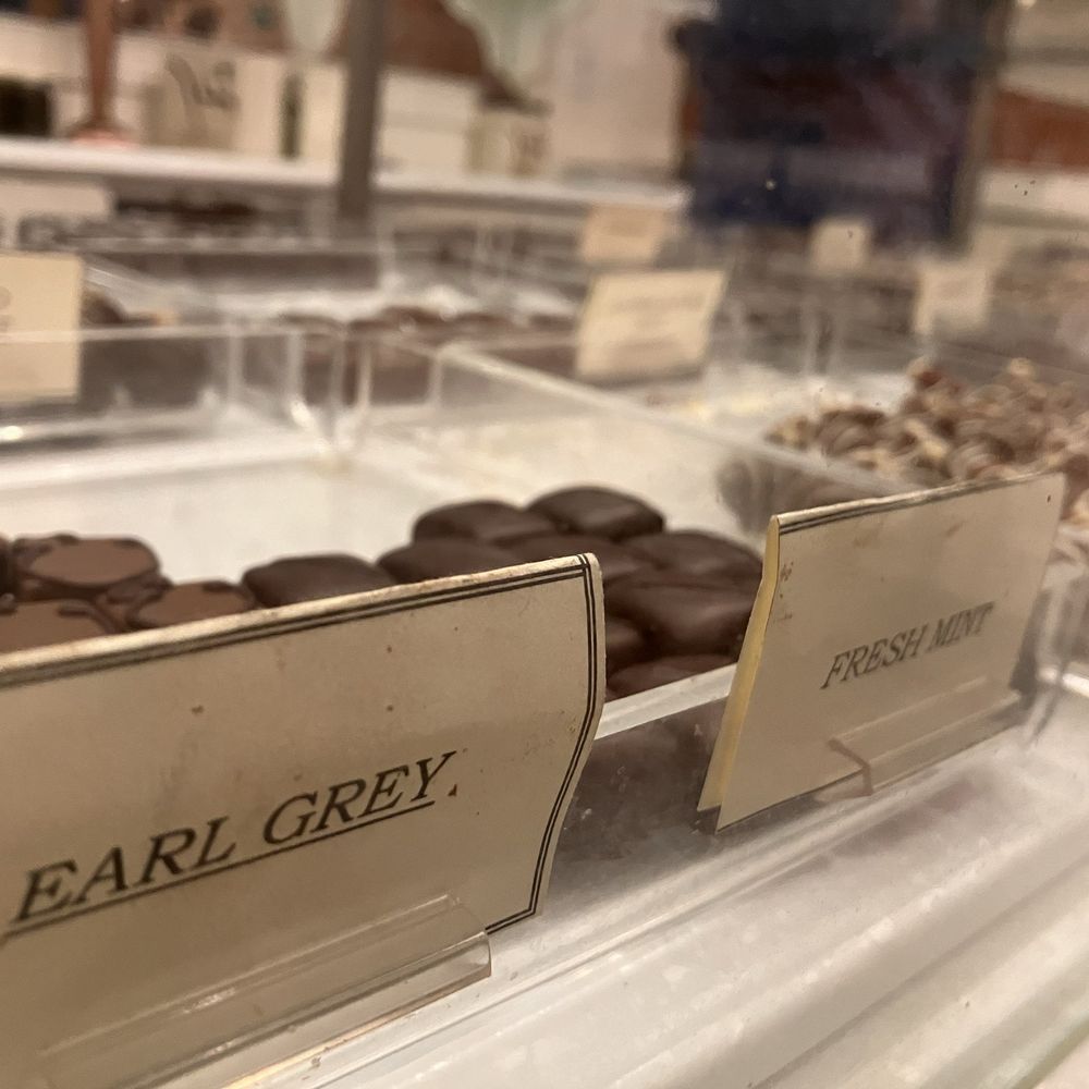 Some of the chocolate displayed. Some of the chocolate displayed.