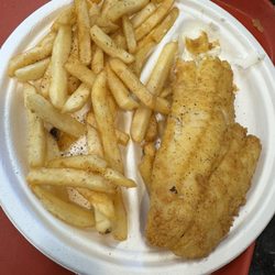Lobster Tail Restaurant and Fish Market - Haddock lunch plate