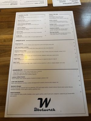 Menu photo 8 The Woolworth Dallas, TX Menu photo 8 The Woolworth Dallas, TX