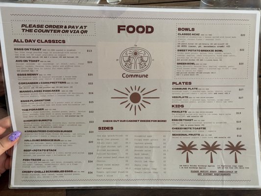 Menu photo 1 Commune Espresso Burleigh Heads, QLD Menu photo 1 Commune Espresso Burleigh Heads, QLD