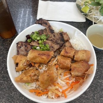Pho Saigon City - Pork and Egg Roll Vermicelli - Vietnamese Near Me - Pleasanton, California Pho Saigon City - Pork and Egg Roll Vermicelli - Vietnamese Near Me - Pleasanton, California