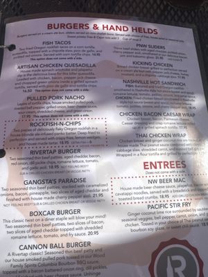 Menu photo 1 Rivertap The Dalles, OR