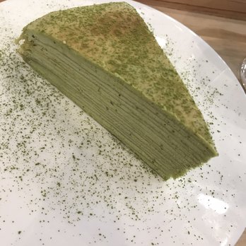 Mango Mango Dessert - Green Tea Milli Crepe Cake - Desserts Near Me - Plano, Texas