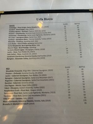 Menu photo 1 Urfa Bistro Los Altos, CA Menu photo 1 Urfa Bistro Los Altos, CA