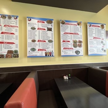 China One - 3.22.23 The Menu Ordering Board Along the East Side of the restaurant above the three booths - Chinese Near Me - Rancho Cucamonga, California