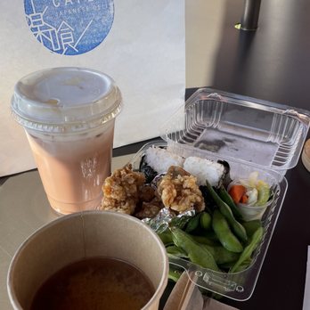 Lagu Cafe - strawberry sakura latte and bento box - Cafes Near Me - Irvine, California Lagu Cafe - strawberry sakura latte and bento box - Cafes Near Me - Irvine, California