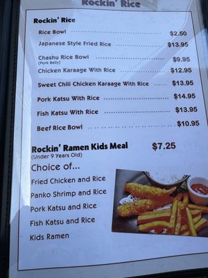 Menu photo 7 Rockin' Ramen Temecula, CA