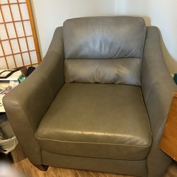 Checkouts - Like new gray chair and a half