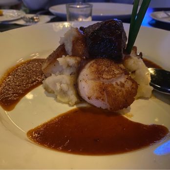 Prime One Twelve - Scallops with Short Rib - Steakhouses Near Me - Miami Beach, Florida Prime One Twelve - Scallops with Short Rib - Steakhouses Near Me - Miami Beach, Florida