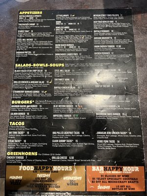 Menu photo 5 Steel Mill Saloon Pittsburgh, PA