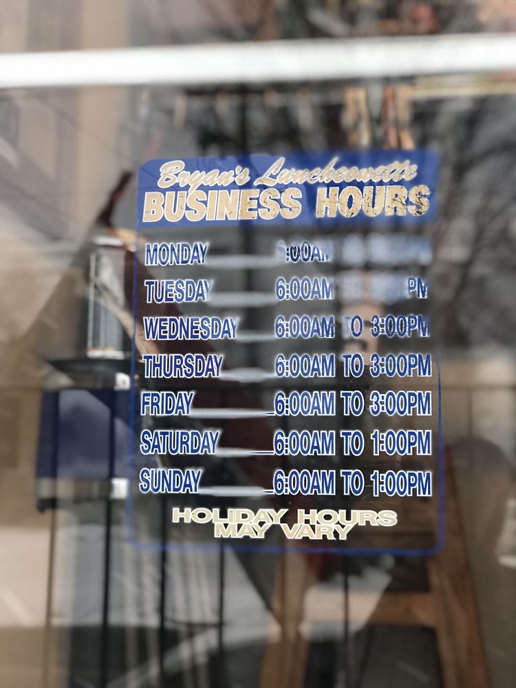 Hours... not sure about the blur! Yelp