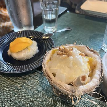 Baan Siam - mango sticky rice & coconut ice cream which - Thai Near Me - Washington, DC, District of Columbia