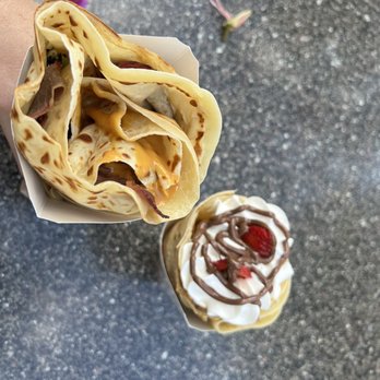 Central Park Crepes - Brisket & strawberry Nutella crepes - Creperies Near Me - Orlando, Florida