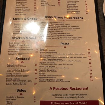Rosebud on Rush - Menu - Italian Near Me - Chicago, Illinois Rosebud on Rush - Menu - Italian Near Me - Chicago, Illinois