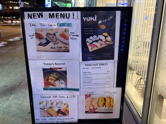 Menu photo 1 Yuki Cafe Sushi & More Vancouver, BC Menu photo 1 Yuki Cafe Sushi & More Vancouver, BC