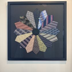 Frame City - Framed art of my father's ties.