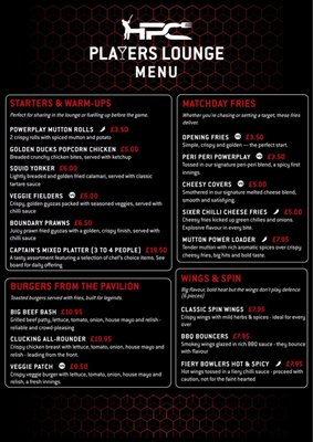 Menu photo 1 HPC Players Lounge Ilford, XGL