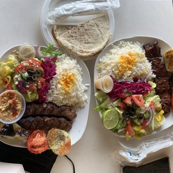 Roobic's Cafe - two plates of food on a table - Mediterranean Near Me - Glendale, California