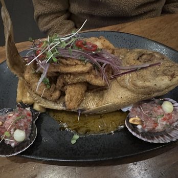 Limón - Fish of the day - red snapper and clams - Peruvian Near Me - San Francisco, California