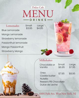Menu photo 1 Dulce Cafe West New York, NJ Menu photo 1 Dulce Cafe West New York, NJ