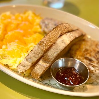 Snooze, an A.M. Eatery -  a plate of food - Breakfast & Brunch Near Me - Austin, Texas