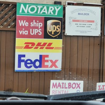 International Mailbox - Notaries Near Me - Fullerton, California