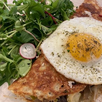 Lula Cafe - Potato crepe with sautéed vegetables for brunch - New American Near Me - Chicago, Illinois