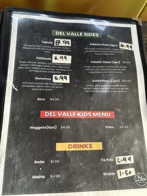 Menu photo 1 Shawarma Del Valle Katy, TX