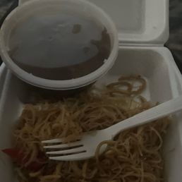 Pancit and pork adobe Pancit and pork adobe